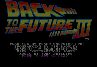 Заставка игры Back to the Future Part III